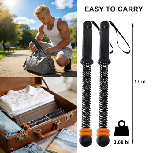 Ropeless Battle Ropes,Weighted Cordless Battle Ropes for Home Gym, Portable Full Body HIIT Cardio & Arm Strength Training, Low-Impact Fitness Exercise Heavy Gear for Men & Women