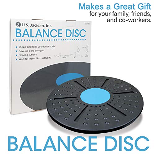 Balance Board Disc Wobble Board – Physical Therapy Stability Trainer, Lightweight Core Balance Disc (1 lb) Supports Up to 300 lbs, Non-Slip Round Balance Board for Core Workout, Rehab, Standing Desk Fitness