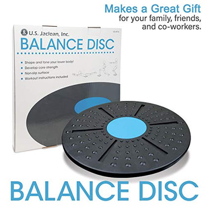 Balance Board Disc Wobble Board – Physical Therapy Stability Trainer, Lightweight Core Balance Disc (1 lb) Supports Up to 300 lbs, Non-Slip Round Balance Board for Core Workout, Rehab, Standing Desk Fitness