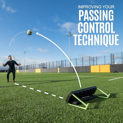 QuickPlay Replay Station 4-in-1 Soccer Rebounder Board - Portable Rebound Board for Backyard - Dual Surface, Dual Angle Soccer Passing Board for Passing & Reaction Skills - Soccer Training Equipment - style: Replay Station