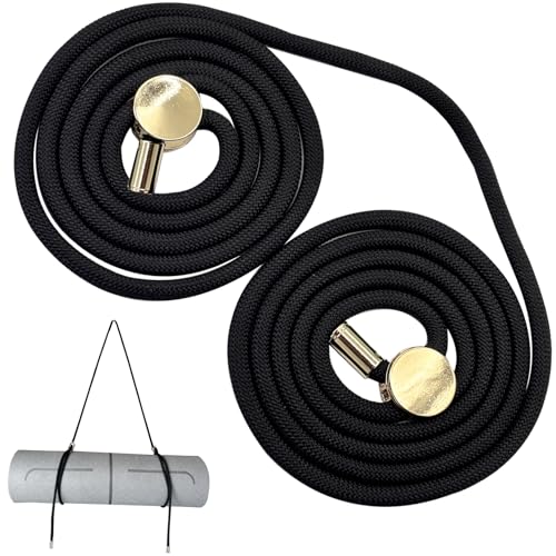 DAOSUN Yoga Mat Strap - 8MM Adjustable Paracord Carrier for Carrying Yoga Mats, Camping Pads & Blankets (Strap Only)