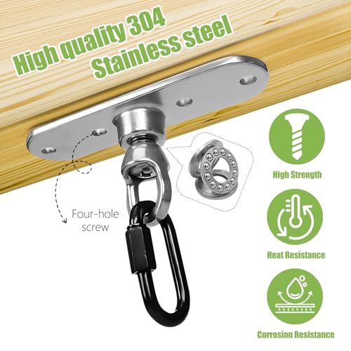Swing Hanger Heavy Duty Punching Bag Hanger Ceiling Mount with Bearing 900 LB Capacity Heavy Bag Hanger Stainless Steel Swing Hardware for Indoor Hanging Chair Outdoor Swing Set - size: Size 5