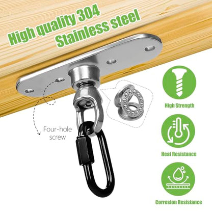 Swing Hanger Heavy Duty Punching Bag Hanger Ceiling Mount with Bearing 900 LB Capacity Heavy Bag Hanger Stainless Steel Swing Hardware for Indoor Hanging Chair Outdoor Swing Set - size: Size 5