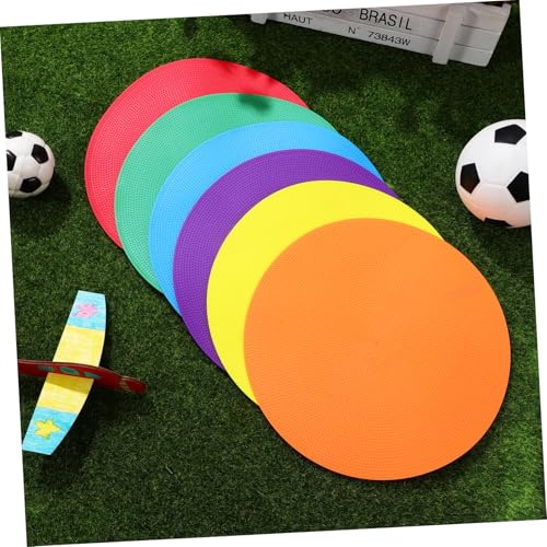 Abaodam 6pcs Agility Dots Spot Markers for Sports Training Lightweight Non-Slip Floor Dots for Classroom Fitness and Agility Drills