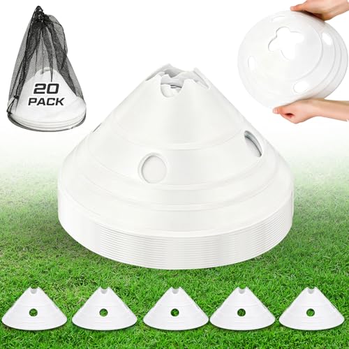 Jumbo Soccer Cones Big Training Disc Cone - color: White