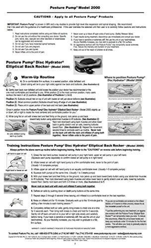Posture Pump® Back Stretcher for Lower Back Pain Relief Lumbar Traction Device and Spine Stretcher for Spinal Decompression Elliptical Rocker™ Model 2000 Disc Hydrator®