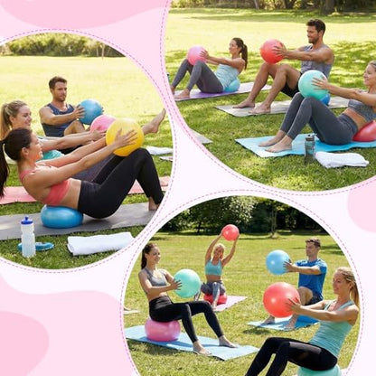 Sotiff 20 Pcs Small Exercise Pilates Ball Bulk 9 Inch Mini Yoga Ball Anti Burst and Slip for Stability Fitness Physical Therapy Stretching & Core Workout at Home Gym Class