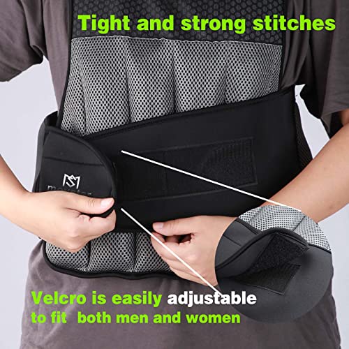 Adjustable Weighted Vest Women Men with Reflective Design 10lbs,20lbs Workout Vest for Strength Training, Walking, Jogging, Weightlifting, Running Men Women - size: 20lbs