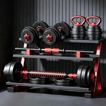 Adjustable Dumbbells Set of 2,Free Weight Set with Connector,Used as Barbell, Kettlebells, Push up Stand, Weight Plate, Fitness Exercises for Home Gym Suitable Men/Women