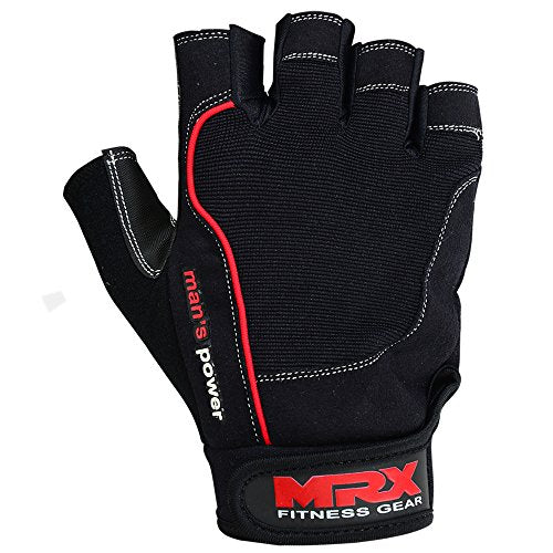 MRX Weightlifting Gloves for Men and Women Gym Workout Bodybuilding Strength Training Weight Lifting Grip Glove with Padded Palm