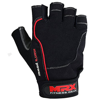 MRX Weightlifting Gloves for Men and Women Gym Workout Bodybuilding Strength Training Weight Lifting Grip Glove with Padded Palm