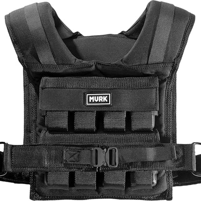 MVRK Weighted Vest Men 15lbs/25lbs/35lbs/45lbs/65lbs/100lbs – No-Bounce Adjusable Heavy Duty Rucking & Strength Training Vest with Removable Iron Weights for Calisthenics, HIIT, Hydrox - size: 35lbs