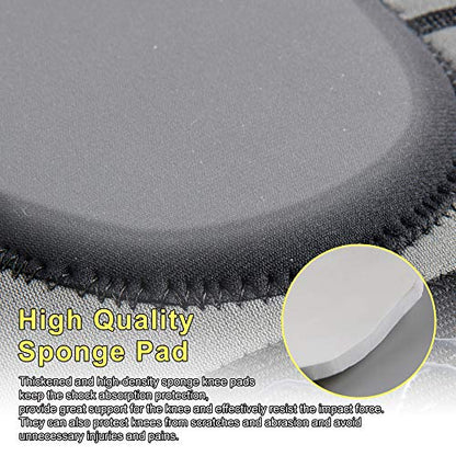 HUEGLO Protective Knee Pads for Dancers,Volleyball Knee Pad for Girls,Soft Sponge Knee Pads for Avoid Floor Burns & Bruising,1Pair,Black,Medium