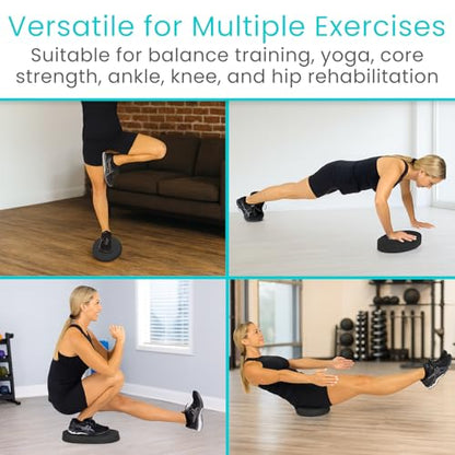 Vive Oval Balance Pad - Wobble Cushion For Physical Therapy And Rehabilitation Equipment - Soft Stability Trainer Foam For Workouts, Yoga, Core Strength And Pilates - Device For Women, Men And Kids