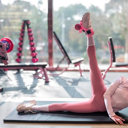 Adjustable Adjustable Feet Dumbbell Attachment,Feet Weight Lifting-Foot Weights for Exercise, Leg Extensions,Tibialis Trainer,Leg Lift Exercise Equipment - color: Style 1-Pink 1pc