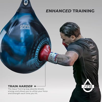 Aqua Training Bag 21" 190 Pound Heavy Punching Bag | Made in The USA and Built to Last | Easier On Joints So You Can Train for Longer | Water-Filled & Versatile - color: Global Series x Mexico