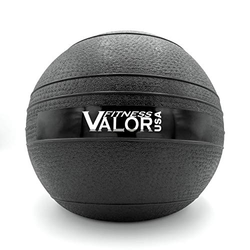 Valor Fitness Slam Ball - Durable Weighted Ball for Crossfit, Strength Training, HIIT, and Cardio Workouts, Non-Bounce Design, Multiple Weights Available - style: 35 lb