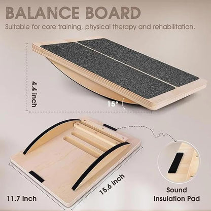 Foldable Wooden Stretch Board Adjustable Calf Stretcher Sports Elastic Indoor Outdoor Ankle
