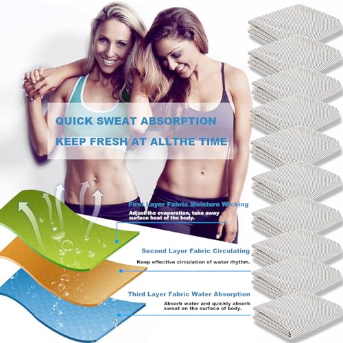 Peicees 10 Pack Microfiber Cooling Towels for Neck Sports Gym Workout Cooling Towel, 40x12 Inches Fast Drying Super Absorbent Compact Lightweight for Climbing Camping Travel Beach