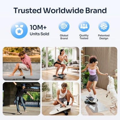 Sportneer Balance Board, 7-Mode Balance Trainer with Roller & Ball - color: Blue