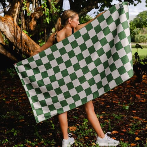 Sprints Athletic Running Towel, Full-Sized, Car Seat Cover - Performance Microfiber (Chess Not Checkers) - color: Chess Not Checkers W/ Snaps
