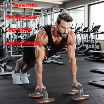 Push Up Bar Detachable Portable Lightweight Pushup Handles with Non-Slip Base & Ergonomic Grips for Home Gym Workout Chest, Arms, Abs - color: Green