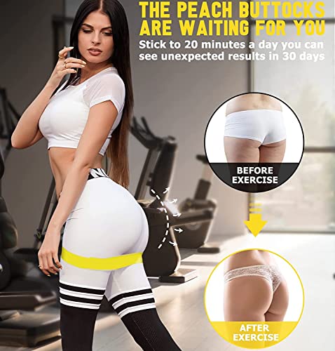 Resistance Bands for Working Out and Core Sliders | Home Gym Equipment Workout Fitness Equipment Elastic Exercise Bands Mini for Glute Leg