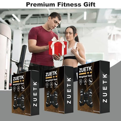 Weighted Vest, 6lb/8lb/12lb/16lb/20lb/25lb/30lb Weight Vest with Reflective Stripe, Weighted Vest for Men Women Workout Equipment for Strength Training, Running, Jogging, Fitness, Weight Loss