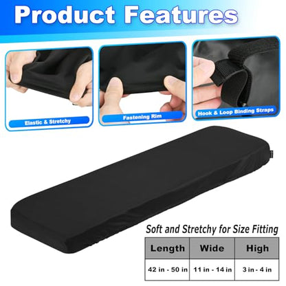 Weight Bench Cover, Gym & Workout Bench Protective Cover for Flat Exercise Sit-up Fitness Bench - Stretchy, Dustproof & Washable Protection Sleeve Case for Exercise Strength Training