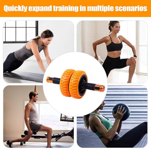 Abdominal Wheel Ab Roller | 6 Inch Strength Training Home Gym Exercise Wheels,Portable Strength Training Workout Equipment for Men Women Beginner Fitness Indoor Outdoor