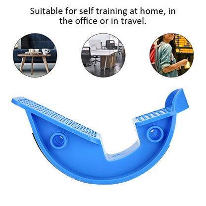 Foot Rocker Calf Stretcher Foot Massage Tool ABS Durable Lightweight Wear Slant Board for Home Office Travel Black Rose Red Blue Yellow Optional 27x13x10cm (Blue)