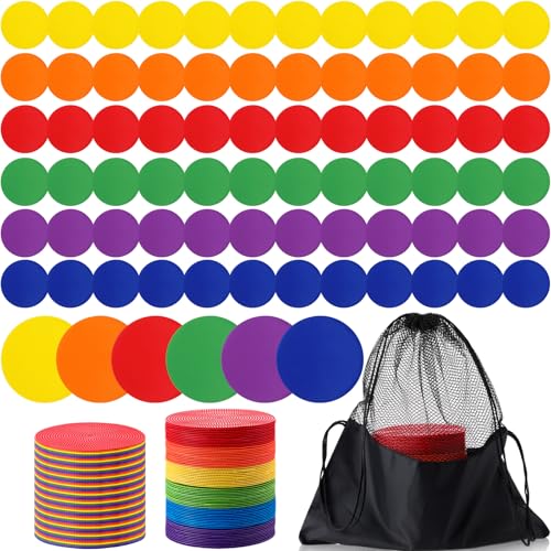 TPE Floor Spot Markers Dots for Gym Flat Non Slip Spot Marker Dance Dot for Gym Sports Soccer Basketball Agility Training Field Marking Equipment