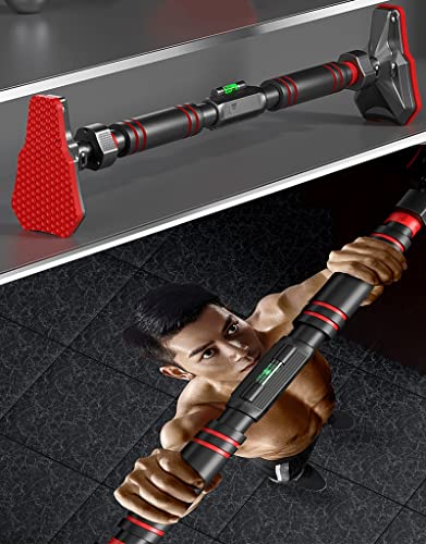 Chin Up Bar Door Frame Pull-up Bar, No Screw Wall Mount Steel Fitness Horizontal Bar, Home Portable Fitness Equipment, Load 250 Kg (Size : 78-98CM) - size: 78-98CM