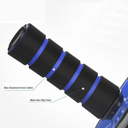 Ab Rolller Wheel Abdominal Exercise Roller - Classic Dual Wheel with Foam Handles - Includes Extra Thick Knee Pad(Blue) - size: Blue