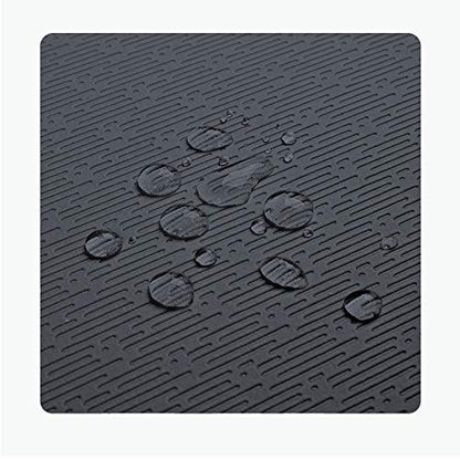 Hatha Yoga Extra Thick TPE Yoga Mat - 72"x 32" Thickness 1/2 Inch -Eco Friendly- With High Density Anti-Tear Exercise Mats For Home Gym Travel & Floor Outside - color: Black