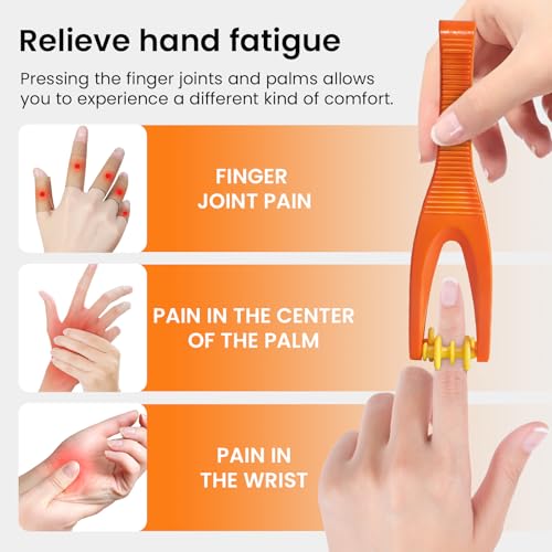 Finger Massager Roller for Arthritis-3 Pcs Hand Massager Roller for Arthritis and Carpal Tunnel,3 Pcs Acupressure Ring for Hands, Palm & Wrist & Thumb Massager