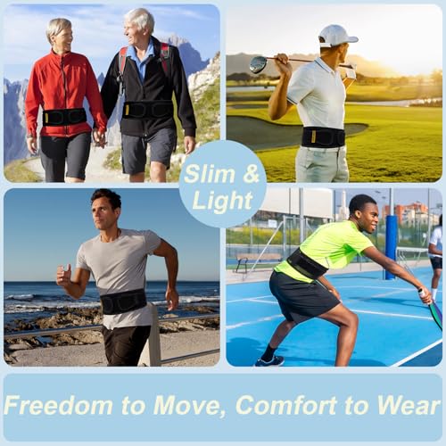 cybryeh Thin & Lightweight Back Brace for Lower Back Pain Relief – Slim, Breathable Back Support Brace for Sciatica, Herniated Disc – Adjustable Lumbar Support Belt for Men & Women, All Day Comfort - size: XS/S(Waist:26''-31.5'')