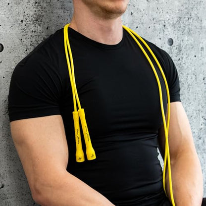 | Pro Boxing Rope 3.0 | 5.3mm Jump Rope Indoor/Outdoor Adjustable For Boxing | Ultra-Durable, Non-Kinking TPU-PVC blend/Unbreakable Handles | Adjustable | Skipping Rope