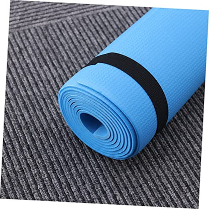 Happyyami Portable Yoga Mat Non Slip Exercise Mat for Hot Yoga Pilates Aerobics Stretching Lightweight Comfortable for Outdoor Fitness Routines Blue