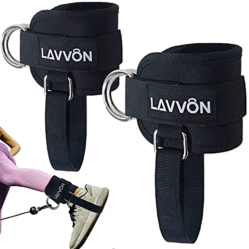 Ankle Straps for Cable Machines Kickbacks - Adjustable Comfort Ankle Cable Attachments for Gym Ankle Cuff Cable Machine Glute Kickback Straps - Leg Extensions, Curls & Ankle Cuffs Women