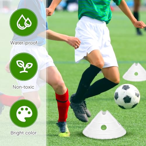 Jumbo Soccer Cones Big Training Disc Cone - color: White