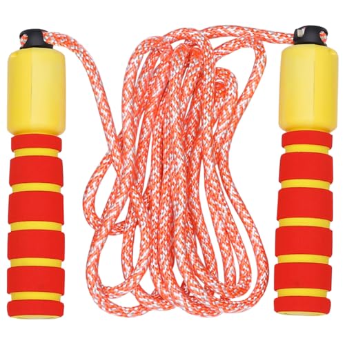 INOOMP 2pcs Jump Rope Set with Automatic Digital Counter, Colorful Cotton Skipping Ropes for Fitness and Workout, Interactive Counting Skipping for Indoor and Outdoor Exercise