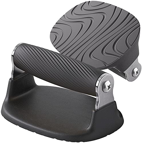 Push Up Bars with Bottom Anti-Slip Pad Push Up Handles for Floor Soft Plastic Pushup Handles Strength Training Pushup Stands - color: Black-A