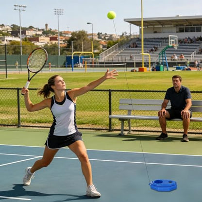 Tennis Trainer Rebound Ball - Solo Bounce Exercise Device for Balls | Tennis Practice Reaction Gear,for Beginners Adults Home Gym Backyard Indoor Outdoor Court Fielding
