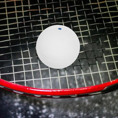 VICASKY 2pcs Single Dot Rubber Elastic Squash Training Balls for Beginners, Hand-Eye Coordination Reaction Trainer, High Bounce Practice Equipment for Squash Sports