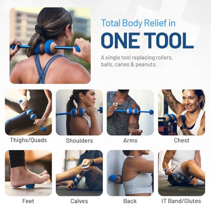 MOBO Deep Tissue Muscle Roller Stick for Back, Leg Recovery Massage Roller