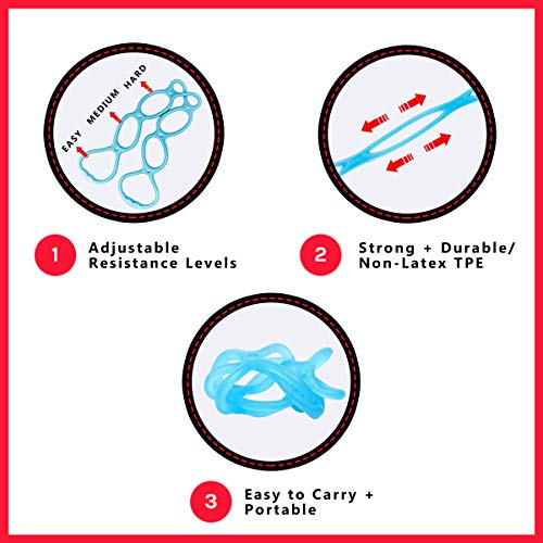 Workout Bands 7 Ring Adjustable Resistance Bands for Working Out Home Workout Walking Exercise Workout Bands Fitness Program Exercise Bands Stretch Bands for Recovery
