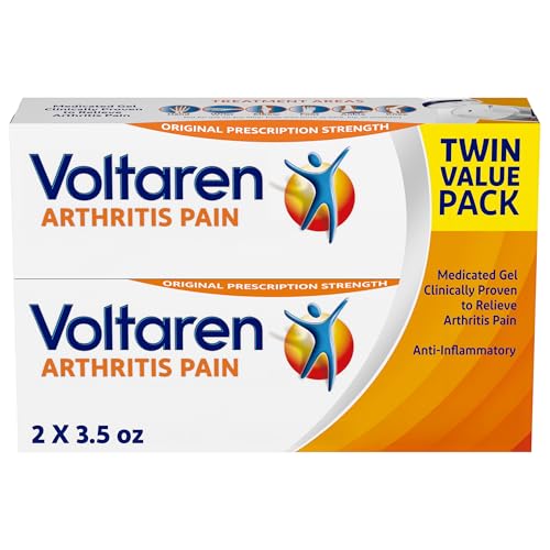 Voltaren Arthritis Pain Gel for Powerful Topical Arthritis Pain Relief with Diclofenac Gel - Easy Open Cap - 100 g X 2