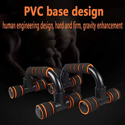 Push-up Bracket,Heavy Duty Steel Handles with Cushioned Foam Grips & Slip Resistant Base for Muscle Ups