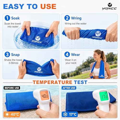 4 Pack Cooling Towels, Instant Cooling Neck Wraps, Ice Towel | 40" x 12" Soft Breathable Microfiber Chilly Towel for Face & Neck, Ideal for Gym, Yoga, Golf, Running, Camping & Hot Weather - color: 4 Dark Gray
